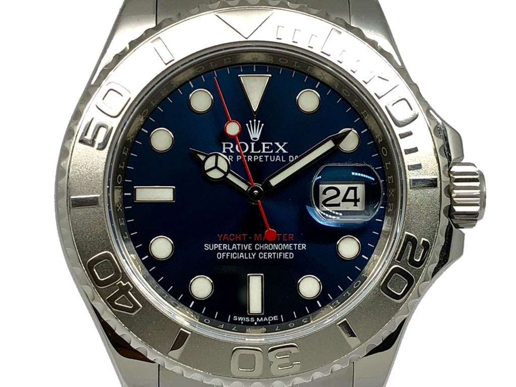 rolex blue face yacht master price