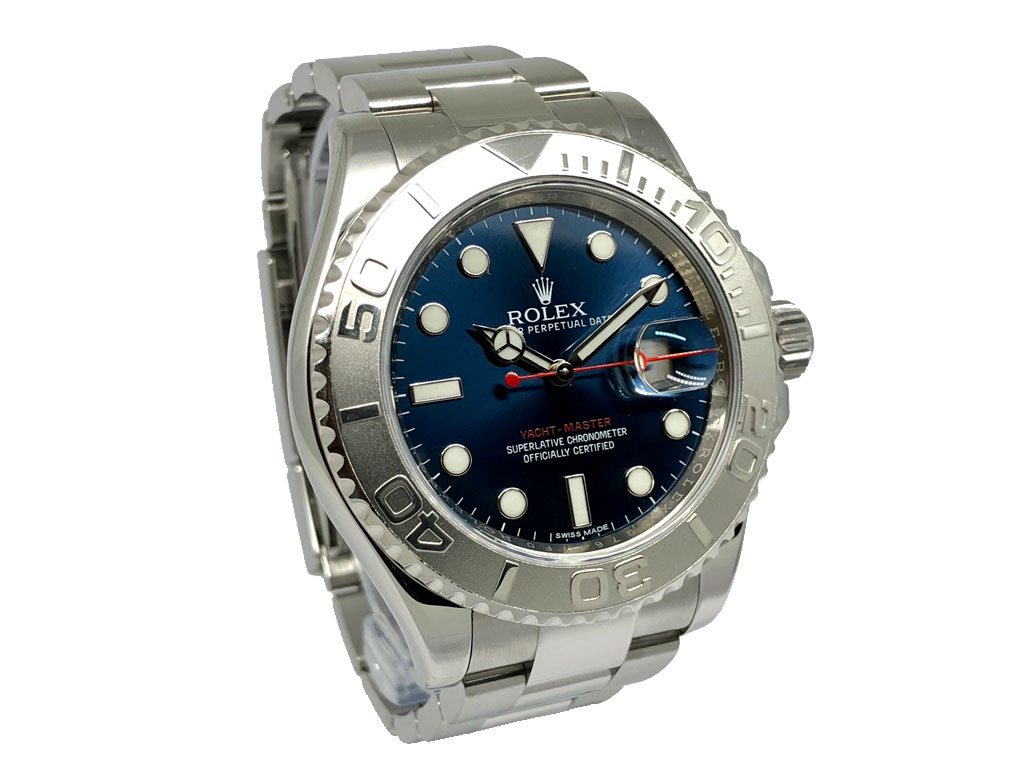 rolex yachtmaster blue bezel