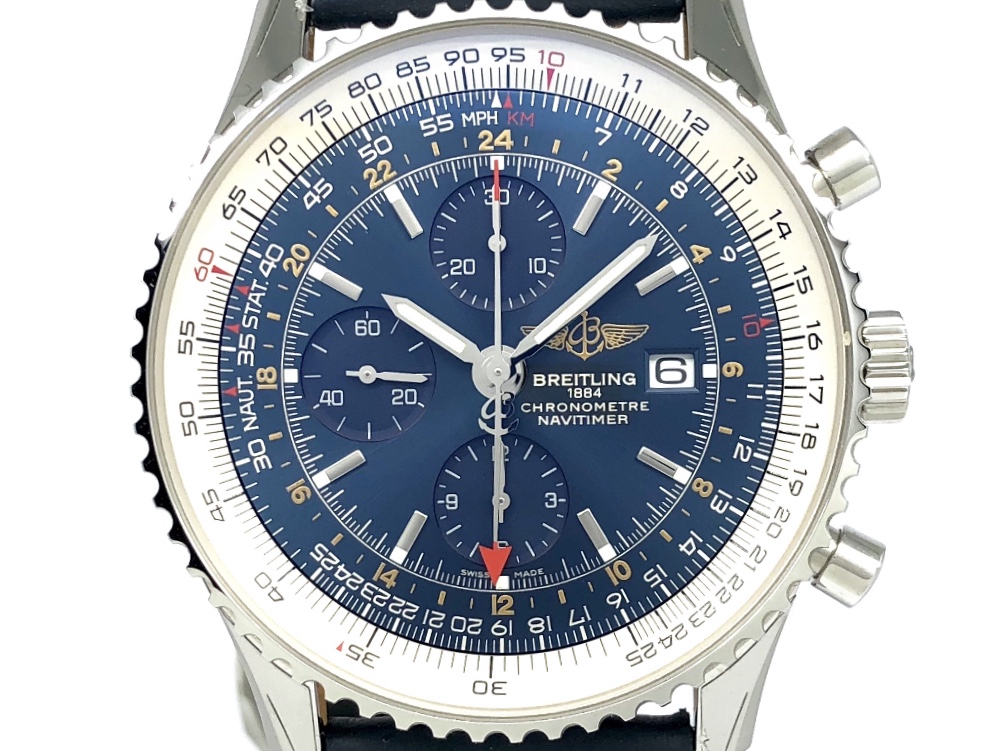 breitling navitimer blue face