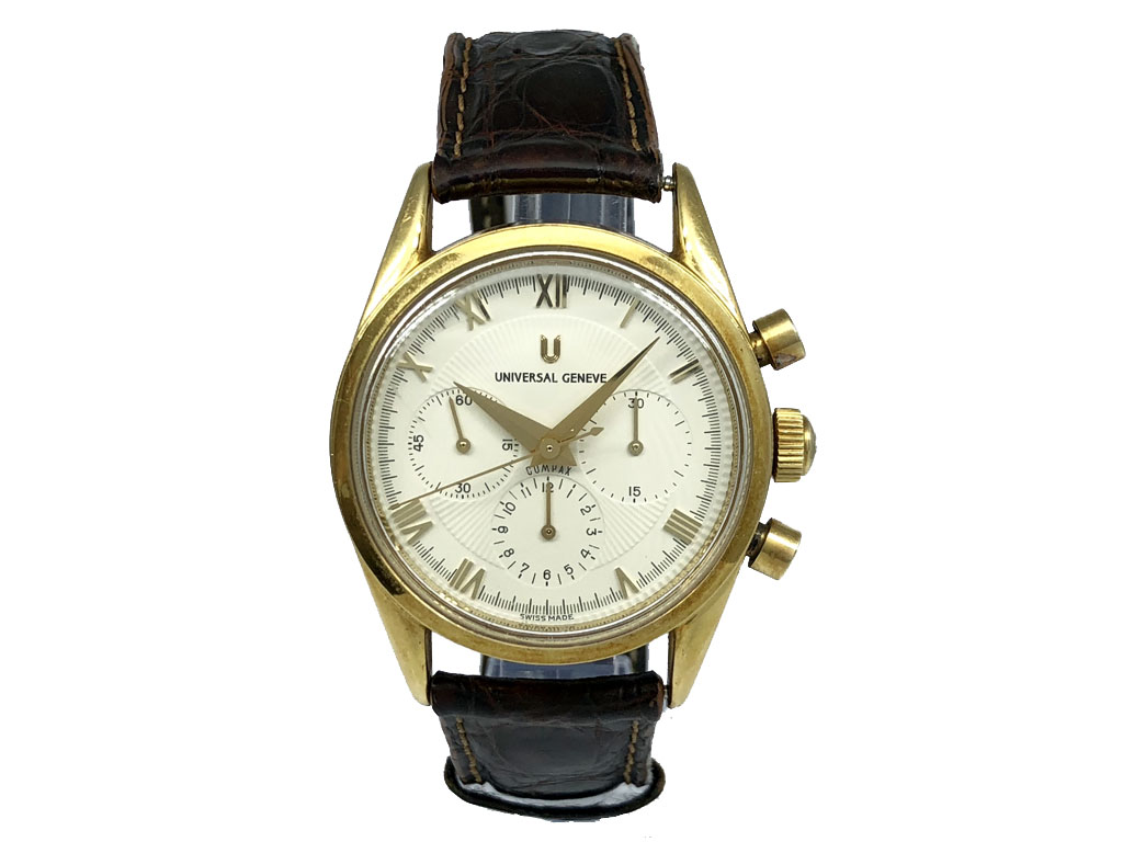 Universal Genève Compax Chronograph 18k Yellow Gold 184.440 – Watchway ...