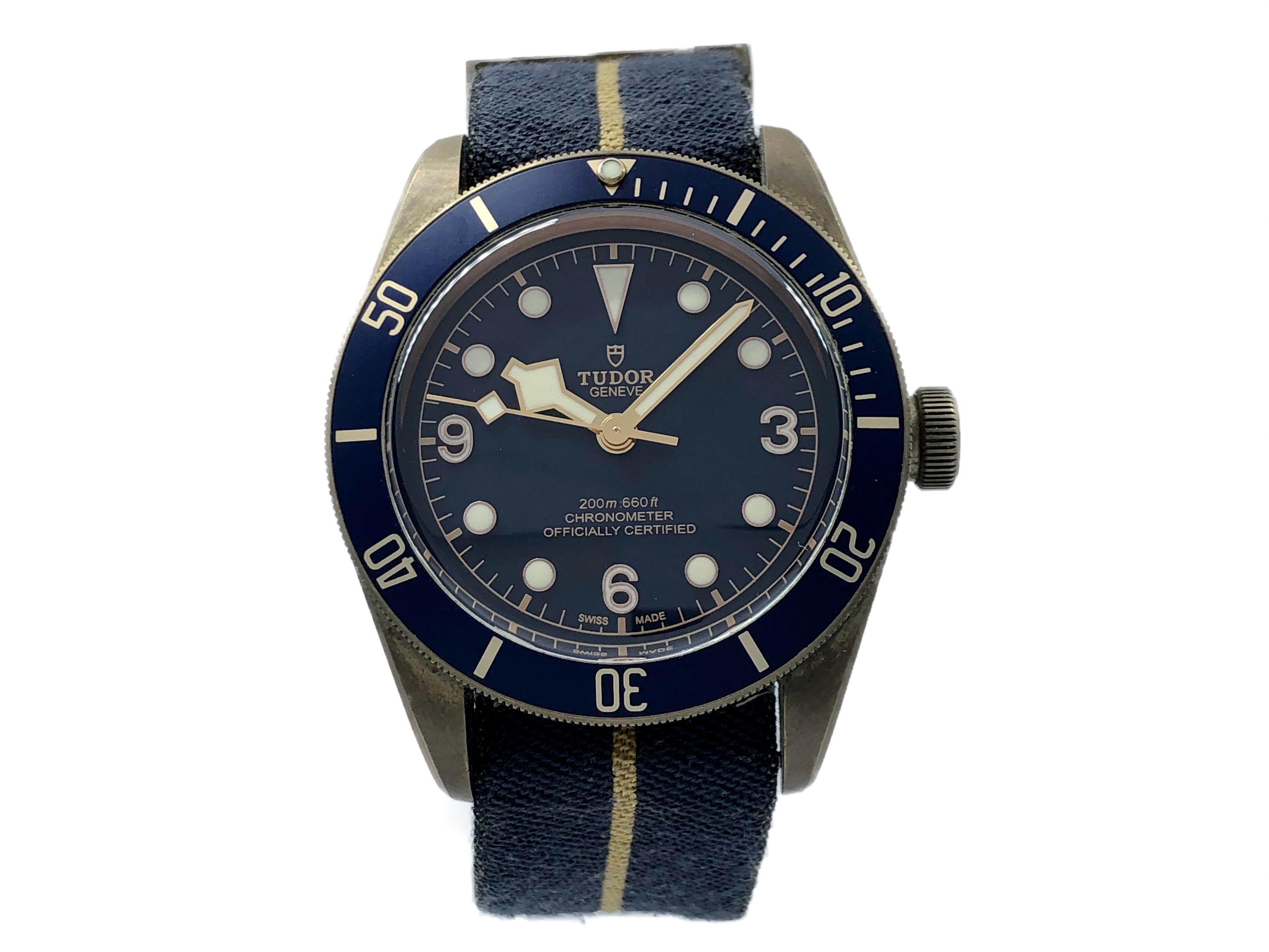 Tudor Black Bay Bronze Blue Bucherer Edition 79250bb – Watchway 